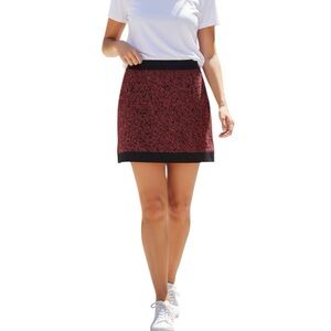 Love Moschino Old Money Quiet Luxury Red Black Tweed Country Club Mini Skirt 2